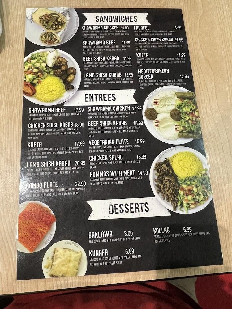 Oasis Mediterranean restaurant Menu image 2
